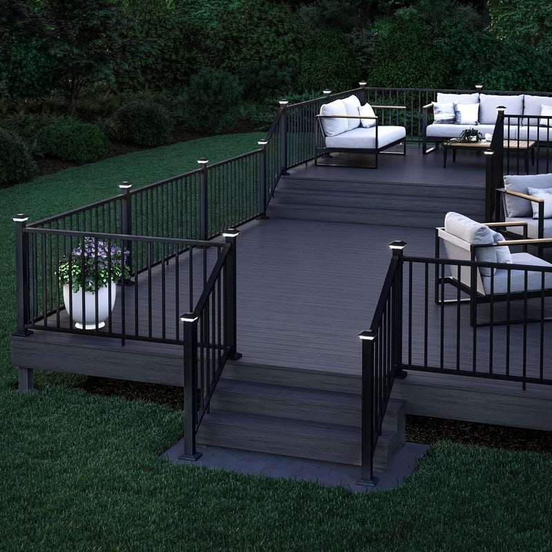 Deckorators Store 2-1/2 in. x 2-1/2 in. Black Solar Post Cap - Image 5